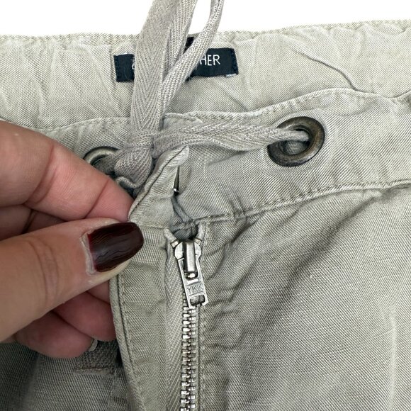 EUC‎ Women's EILEEN FISHER Lyocell Linen Cargo Ankle Pant | Size PL - Picture 6 of 9